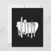 Vorlage für den benutzerdefinierten Silverware-Fly (Vorderseite)