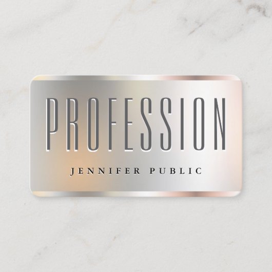 Vorlage für den benutzerdefinierten Text Elegant S Visitenkarte (Vorderseite)