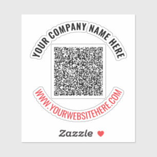 Vorlage für den benutzerdefinierten Text QR Code B Aufkleber