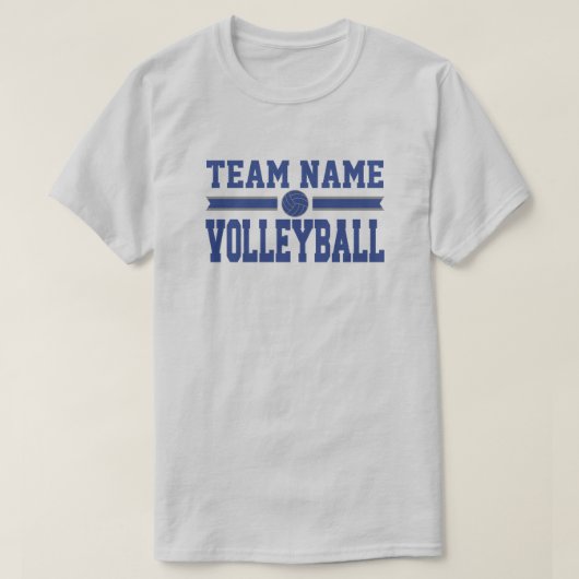 Vorlage für den benutzerdefinierten Volleyball-Tea T-Shirt (Design vorne)