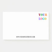 Vorlage für den benutzerspezifischen Logo-Text "Bu Post-it Klebezettel (Vorderseite)