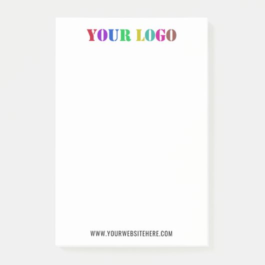Vorlage für den benutzerspezifischen Logo-Text "Bu Post-it Klebezettel (Vorderseite)