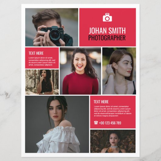 Vorlage für den beruflichen Flyer (Vorderseite)