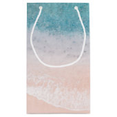 Vorlage für den Blue Sea Sand am Meer individuell Kleine Geschenktüte (Rückseite)