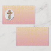 Vorlage für den Blumenkreuz Visitenkarte (Vorne/Hinten)