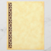 Vorlage für den braunen Midieval-Flyer Flyer (Hinten)