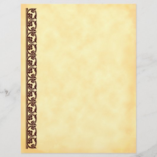 Vorlage für den braunen Midieval-Flyer Flyer (Hinten)