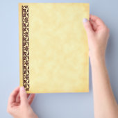 Vorlage für den braunen Midieval-Flyer Flyer (Hand)