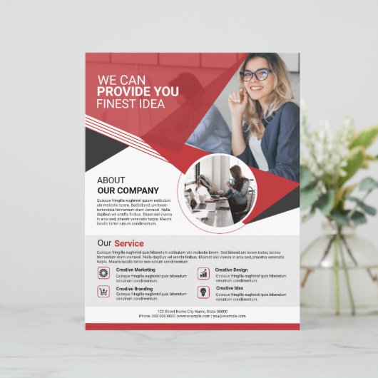 Vorlage für den Business Flyer (Stehend Vorderseite)