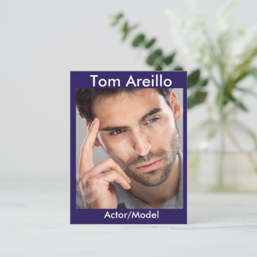 Vorlage für den Comp-Comp auf Schauspieler- und Mo Postkarte (Stehend Vorderseite)