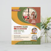 Vorlage für den Cooking-Flyer (Stehend Vorderseite)