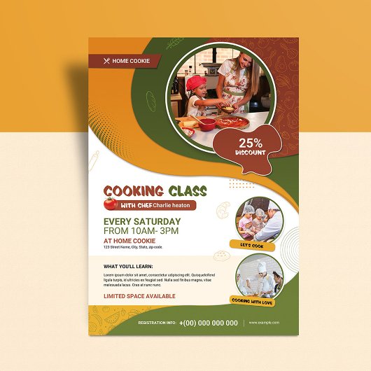 Vorlage für den Cooking-Flyer