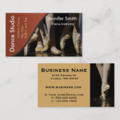 Vorlage für den Dance Studio Instructor Visitenkarte (Vorne/Hinten)