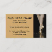 Vorlage für den Dance Studio Instructor Visitenkarte (Rückseite)