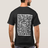 Vorlage für den Design QR-Code-T - Shirt personali (Rückseite)