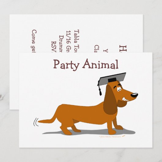 Vorlage für den Dog-Abschluss einer benutzerdefini (Vorne/Hinten)