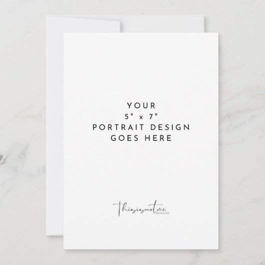 Vorlage für den Druck von 5 x 7 Zoll vertikaler Ka (Rückseite)