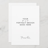 Vorlage für den Druck von 5 x 7 Zoll vertikaler Ka (Vorne/Hinten)