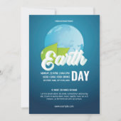 Vorlage für den Earth Day Flyer (Vorderseite)