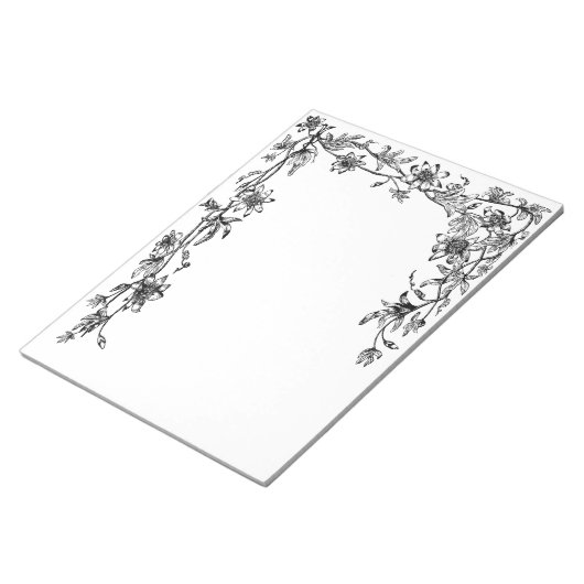 Vorlage für den Editor für die Blumentöpfe Notizblock (angewinkelt)