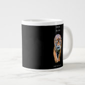 Vorlage für den Erfolg Motivierend Tiger Jumbo-Tasse (Vorderseite Rechts)