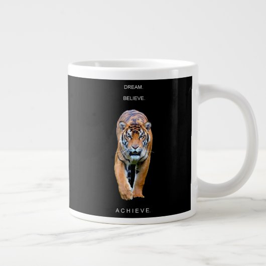 Vorlage für den Erfolg Motivierend Tiger Jumbo-Tasse (Rechts)
