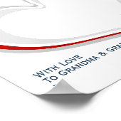 Vorlage für den ersten Weihnachtshandprint Poster (Ecke)