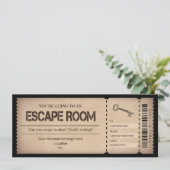 Vorlage für den Escape Room Geschenkgutschein (Stehend Vorderseite)