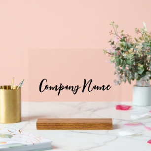 Vorlage für den Firmennamen Acrylschild