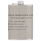 Vorlage für den Firmennamen Text Flask-Vorlage anp Flachmann (Vorderseite)