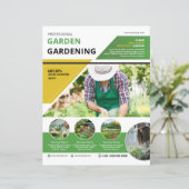 Vorlage für den Flyer "beruflich Garden Care" (Stehend Vorderseite)