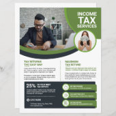 Vorlage für den Flyer der beruflichen Einkommenste (Vorne/Hinten)