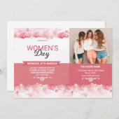 Vorlage für den Flyer der Party Einladung am Fraue (Vorne/Hinten)