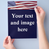 Vorlage für den Flyer der Wahlkampagne (Hand)