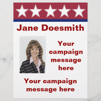 Vorlage für den Flyer der Wahlkampagne