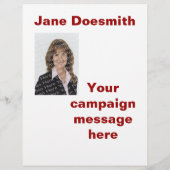 Vorlage für den Flyer der Wahlkampagne (Hinten)