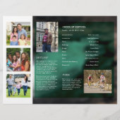 Vorlage für den Flyer des Beerdigungsprogramms (Rückseite)