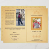 Vorlage für den Flyer des Beerdigungsprogramms (Vorne/Hinten)