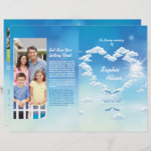 Vorlage für den Flyer des Beerdigungsprogramms (Vorne/Hinten)