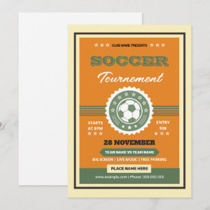Vorlage für den Flyer des Fußballturniers