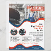 Vorlage für den Flyer des Kfz-Dienstes (Vorderseite)