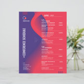 Vorlage für den Flyer des Konferenzplans (Stehend Vorderseite)