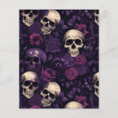 Vorlage für den Flyer des lila Halloween-Party (Hinten)