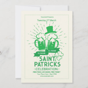 Vorlage für den Flyer des St. Patrick's Day