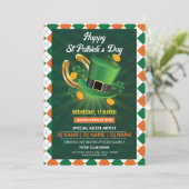 Vorlage für den Flyer des St. Patrick's Day (Stehend Vorderseite)
