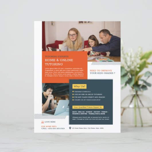 Vorlage für den Flyer des Tutors (Stehend Vorderseite)