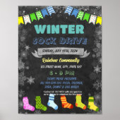 Vorlage für den Flyer des Wintersocklaufwerks Poster (Vorne)