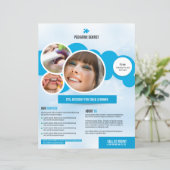 Vorlage für den Flyer des Zahnarztservice (Stehend Vorderseite)