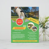 Vorlage für den Flyer eines Golfturniers (Stehend Vorderseite)