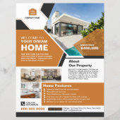 Vorlage für den Flyer eines Unternehmens in Echtze (Vorderseite)